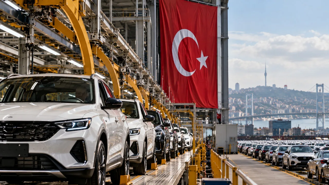 Türkiye 2025’te 1,4 milyon araç üreterek dünyada 13’üncü oldu