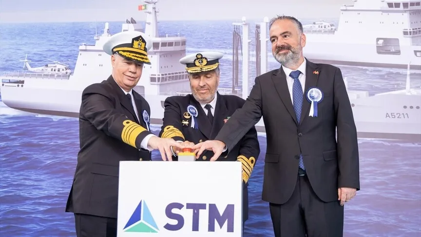 STM’nin Portekiz için inşa ettiği ikinci destek gemisi kızağa alındı